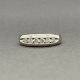 Estate 14K W Gold 0.58ctw I-J/SI1-2 Diamond Anniversary Ring