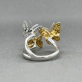 Estate 18K TT Gold 0.40ctw Diamond Vintage Butterfly Ring