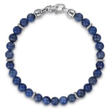 SS 8" 6mm Sodalite Beaded Bracelet
