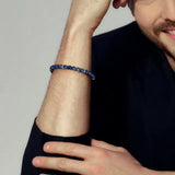SS 8" 6mm Sodalite Beaded Bracelet