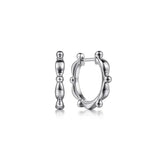 SS 18mm Bead Huggie Earrings