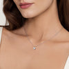 SS 0.01ctw Single Diamond Dia Cut Heart Pendant