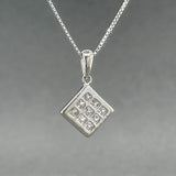 Estate 18K W Gold 0.50ctw H/SI1 Diamond Pendant