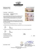 Estate 14K W Gold 0.73ctw F/SI2 Lab-Created Diamond Stud Earrings