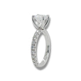 14K W Gold 0.90ctw G/SI1 3/4 around Diamond Engagement Ring Mounting