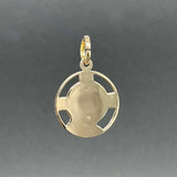 Estate 18K Y Gold Jesus Medallion Pendant