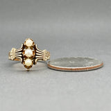 Estate 14K R Gold Antique Pearl Ring
