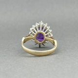 Estate 14K TT Gold 2.51ct Amethyst & 0.54ctw Diamond Ring