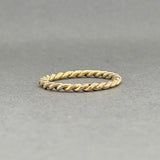 Estate 14K Y Gold Twisted 2.0mm Ring