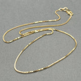 Estate 14K Y Gold 0.9mm 16” Box Chain