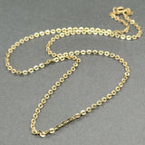 Estate 18K Y Gold 2.1mm 16” Cable Chain