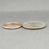Estate Tiffany & Co. 18K R Gold 0.06ctw Diamond Forever Wedding Ring