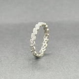 Estate 14K W Gold 0.20ctw H/VS2-SI1 Diamond Ring