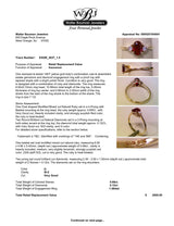 Estate 14K Y Gold 0.69ct Ruby & 0.12ctw Diamond Ring