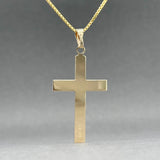 Estate 14K Y Gold 30.54mm Cross Pendant
