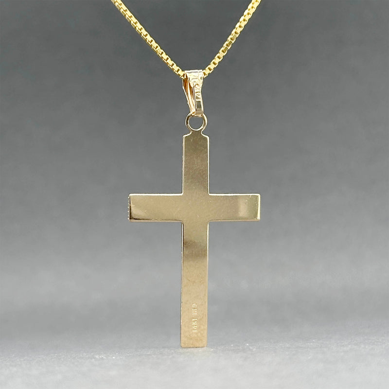 Estate 14K Y Gold 30.54mm Cross Pendant