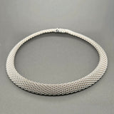 Estate Tiffany & Co. SS Somerset Mesh Collar Necklace