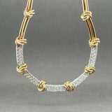 Estate 14K TT Gold 1.55ctw G-H/VS2-SI1 Diamond Necklace