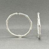 Estate John Hardy SS Bamboo Hoop Earrings