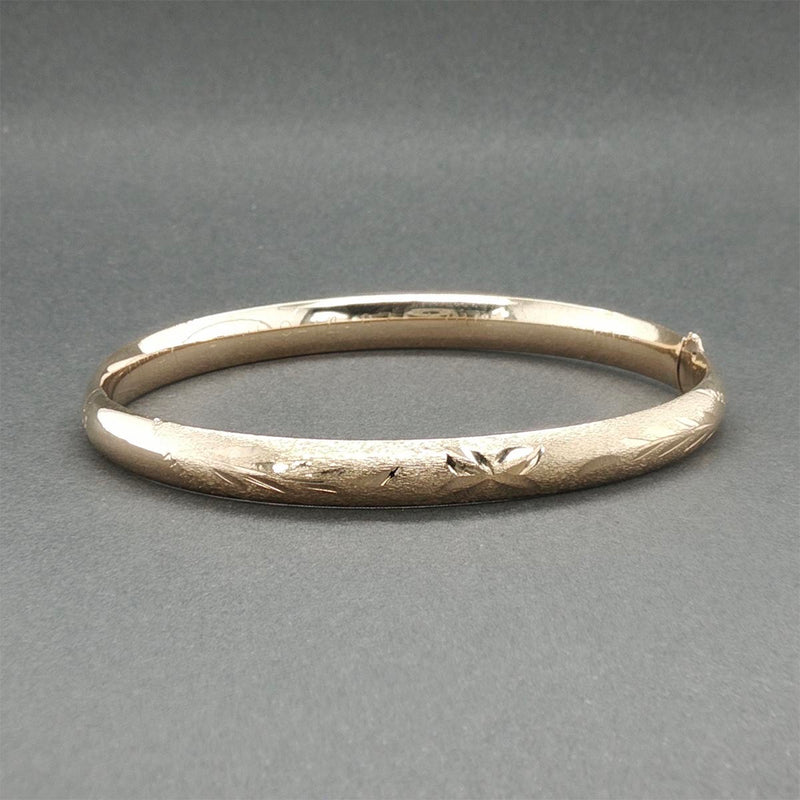 Estate 14K Y Gold Baby Bangle Bracelet
