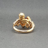 Estate 18KY Carrera Y Carrera 0.73ct Saph & 0.32ctw Diamond Cupid Ring