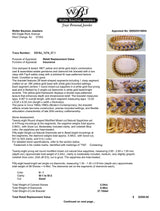 Estate 18K TT Gold 2.24ctw Sapphire & 0.48ctw Diamond Bracelet