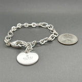 Estate Gucci SS Round Tag Bracelet