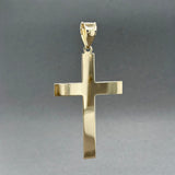Estate 14K Y Gold 66.65mm Cross Pendant