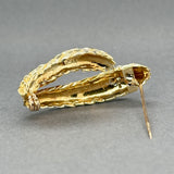 Estate Tiffany & Co. 18K Y Gold 0.05ctw Diamond Brooch