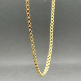 Estate 14K Y Gold 2.5mm 16.5” Box Chain