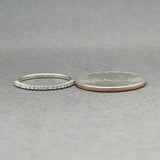 Estate 10K W Gold 0.15ctw J-K/I1-2 Diamond Ring