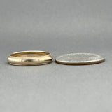 Estate 14K Y Gold Stepped 3.97mm Ring