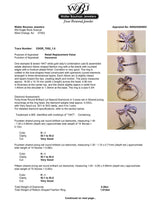 Estate 14K W Gold 0.26ctw H-I/SI1-2 Diamond Bow Ring