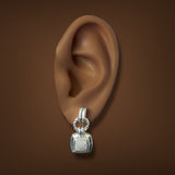 Estate David Yurman SS Diamond Renaissance Drop Earrings