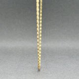 Estate 14K Y Gold 1.37mm 18.25” Bar Link Chain
