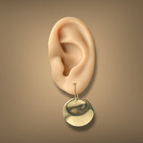 Estate Tiffany & Co. Peretti 18K Y Gold Disk Earrings