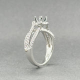 Estate 14K W Gold 0.50ctw H/SI1-2 Diamond Mounting Ring