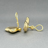 Estate Tiffany & Co. 18K Y Gold Peretti Full Heart Clip On Earrings