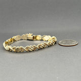 Estate 14K Y Gold XO Bracelet