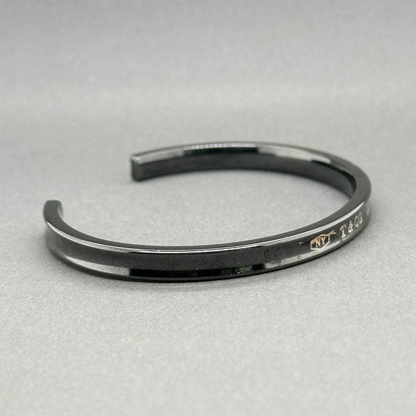 Estate Tiffany & Co. Black Titanium 1837 Cuff Bracelet