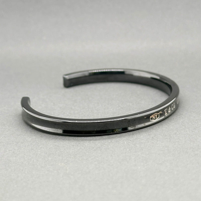 Estate Tiffany & Co. Black Titanium 1837 Cuff Bracelet