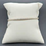 Estate 18K Y Gold 2.03ctw F-G/SI1-2 Diamond Bangle Bracelet