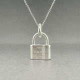 Estate Tiffany & Co. SS 1837 Padlock Pendant