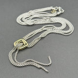 Estate David Yurman SS 18 Waterfall Lariat Necklace