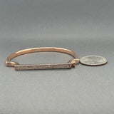 Estate Monica Vinader SS 0.23ctw Diamond Signature Pave Diamond Bangle