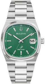 Men's Bulova Watch Super Seville Green Dial 96B439