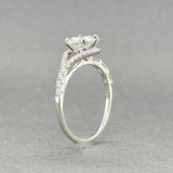 Estate 14K W Gold 0.50ctw H-I/SI1-2 Diamond Mounting Ring