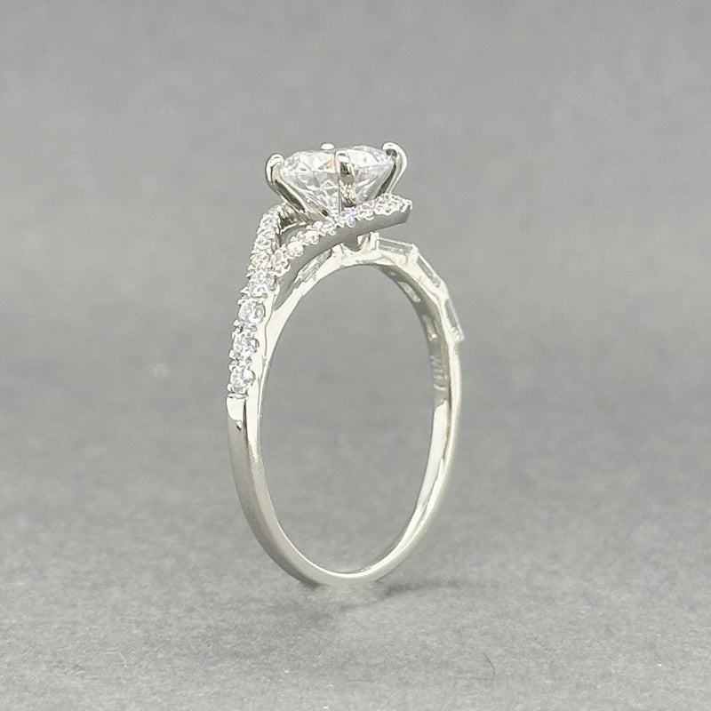 Estate 14K W Gold 0.50ctw H-I/SI1-2 Diamond Mounting Ring