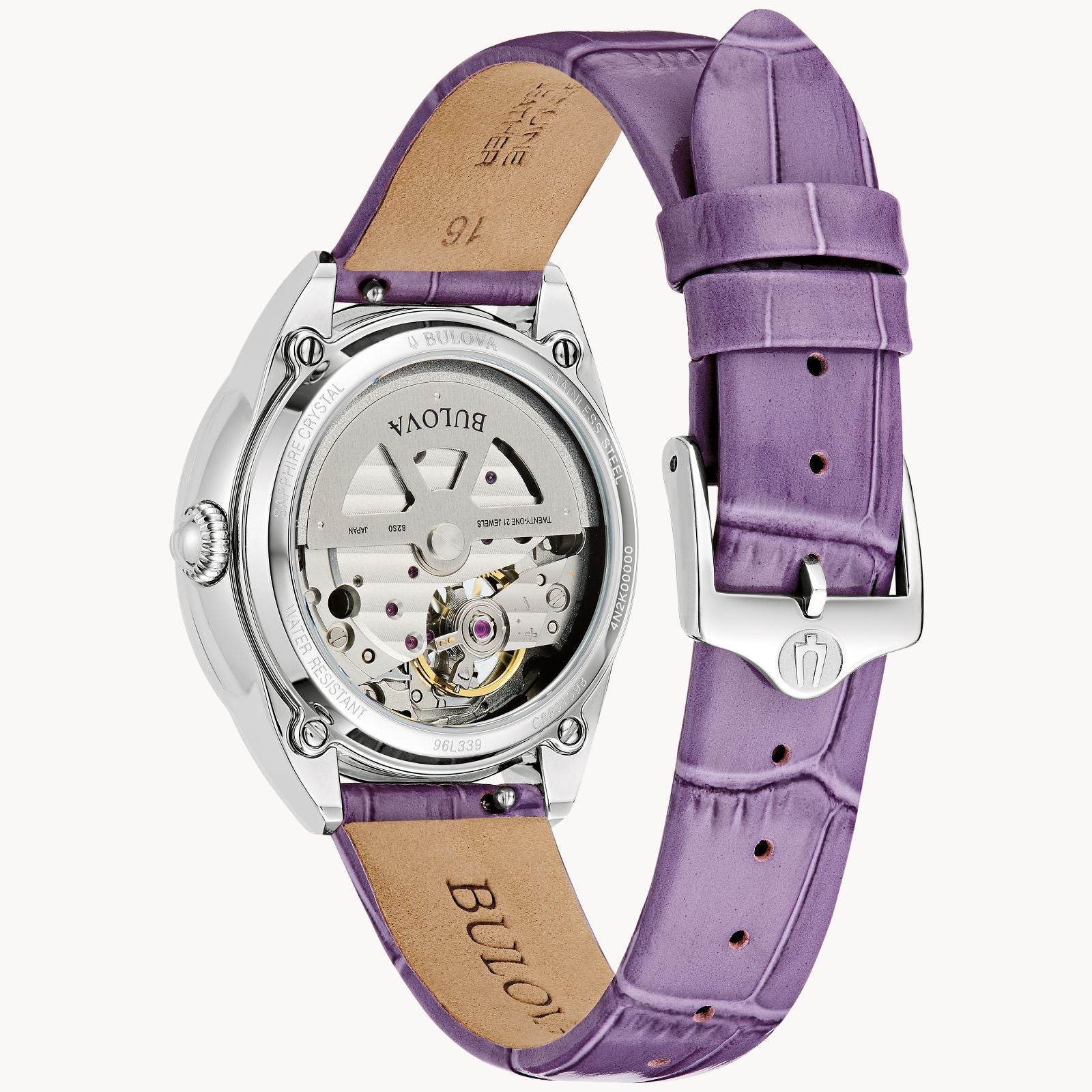 Women's Bulova Watch Purple Band 96L339 – Walter Bauman Jewelers