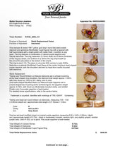 Estate 18KY Carrera Y Carrera 0.73ct Saph & 0.32ctw Diamond Cupid Ring